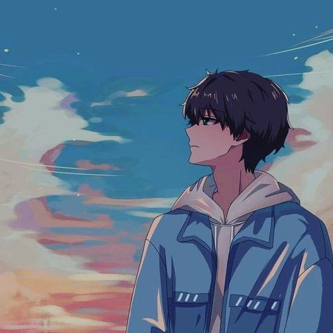 Lofi Anime Pfp, Anime Profile Picture Aesthetic, Cool Anime Characters, Blue Anime Aesthetic, Remember To Smile, Aesthetic Profile Picture Cartoon Soft, Photo Manga, Boy Sketch, Anime Classroom