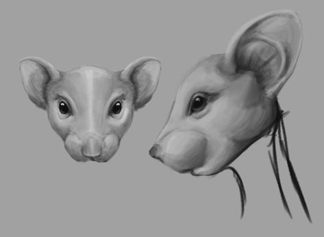 Rat Side View, Rat Head Drawing, Rat People, Ganpati Making, Rat Face, Hooded Rat, Rat Character, Rat Head, House Design Drawing