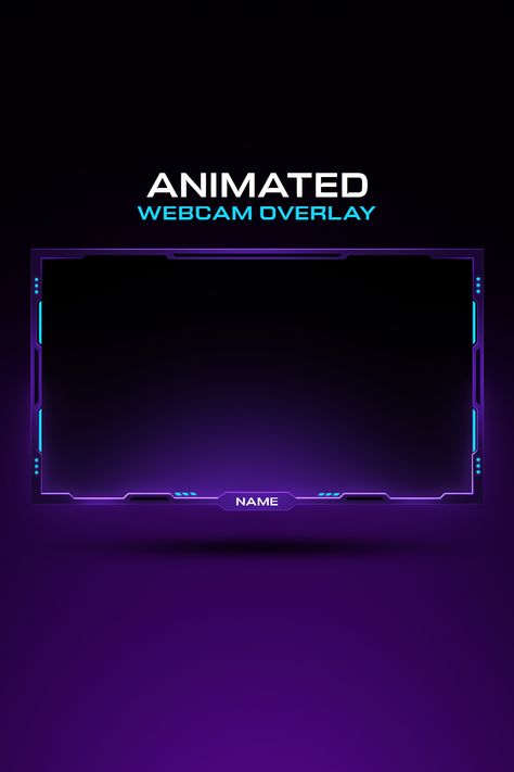 Minimal Animated Purple Webcam Overlay Template, Download Webcam Overlay Overlay Template, Clean And Minimal, Minimal Look, Digital Drawing, Drawing Illustrations, Illustrations, India, Purple, Drawings