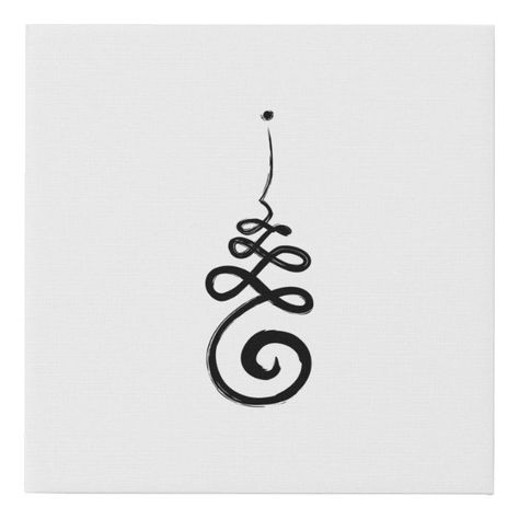 Unalome Buddhist Symbol /Harmony Truth And Balance Faux Canvas Print | Zazzle Evolve Tattoo Symbols, Symbol Of Balance Tattoo, Balance Symbol Spirituality, Symbols Of Balance, Buddism Tattoo Symbols, Balance Tattoo Symbol Spiritual, Balance Symbol Tattoo, Balance Tatoos, Symbol For Harmony