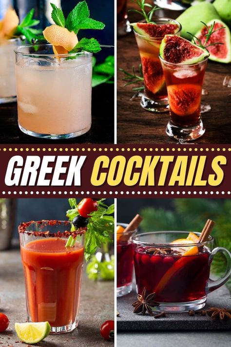 Take a trip to Greece with these traditional Greek cocktails. From mulled wine to a doctor cocktail to a Greek tiger, these exotic drinks are sure to please. Greek Cocktails, Popular Alcoholic Drinks, Greek Dinners, Sweet Red Wines, Trip To Greece, Alcholic Drinks, Dinner Club, Kitchen Smells, Cooking Club