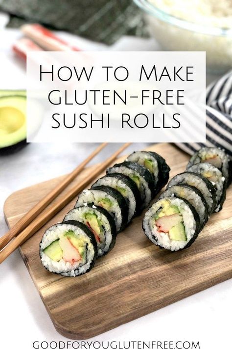 How to Make Gluten-Free Sushi Rolls at Home - Good For You Gluten Free #sushi #sushirolls #sushirecipes #californiaroll Sushi Rolls At Home, Gluten Free Sushi, California Rolls, Sushi Roll Recipes, Sushi Recipe, Make Sushi, Japanese Desserts, Sushi At Home, Soy Recipes