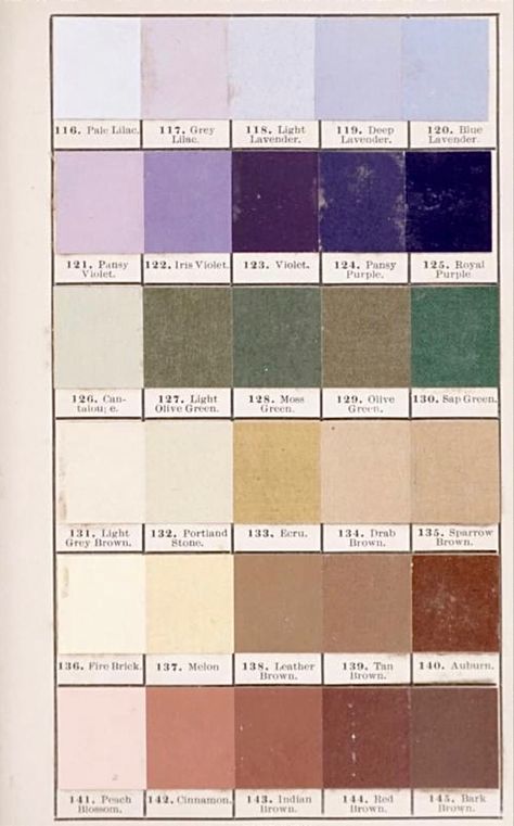 Colour Swatches Aesthetic, Thrift Shop Color Palette, 1910s Color Palette, Color Samples Aesthetic, French Color Palette, Antique Color Palette, Tertiary Colors, Vintage Color Palette, Colour Samples