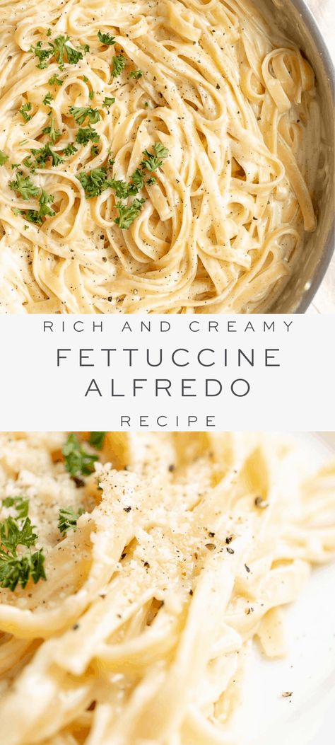 Pasta Fetuccini, Fetuchini Alfredo, Fettucini Alfredo Recipe, Homemade Fettuccine, Fettuccine Alfredo Recipe, Alfredo Sauce Recipe Easy, Alfredo Sauce Recipe Homemade, Pasta Recipes Alfredo, Fettuccine Alfredo Recipes