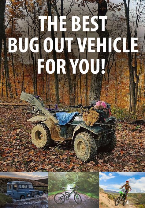 The Best Bug Out Vehicles Bug Out Bike, Bug Out Vehicle Ideas, Bug Out Truck, Survival Checklist, Survival Vehicle, Preppers Survival, Bug Out Location, Bug Out Trailer, Prepper Ideas