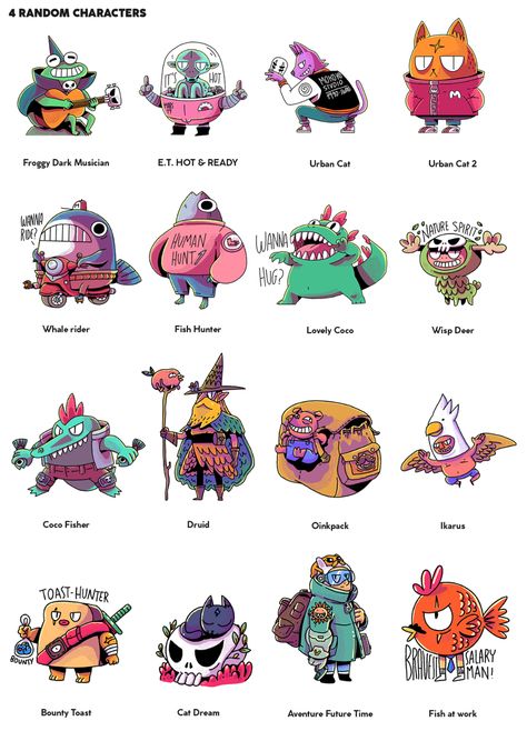 Character Design For Games, Character Styles Illustration, Cartoon Concept Art Characters, Adorable Character Design, Cute Game Character Design, Game Characters Design, 2d Character Design Game, Charectors Design Idea, Character Design Concept