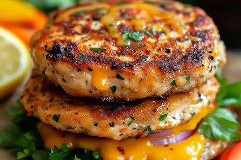 Ground Chicken Ranch Burgers, Jalapeño Chicken Burgers, The Best Chicken Burgers, Buffalo Chicken Burgers Ground, Ground Chicken Burgers In Oven, Ground Chicken Meals Healthy, Shredded Chicken Burgers, Jalapeno Popper Turkey Burger, Air Fryer Chicken Burgers Ground