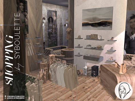 Sims 4 Clothing Boutique, Boutique Sims 4 Cc, Sims 4 Fashion Clutter, The Sims 4 Retail Store Cc, Ts4 Retail Cc, The Sims 4 Retail Store, Sims 4 Cc Fashion Clutter, Sims Retail Store, Sims 4 Cc Clothing Store