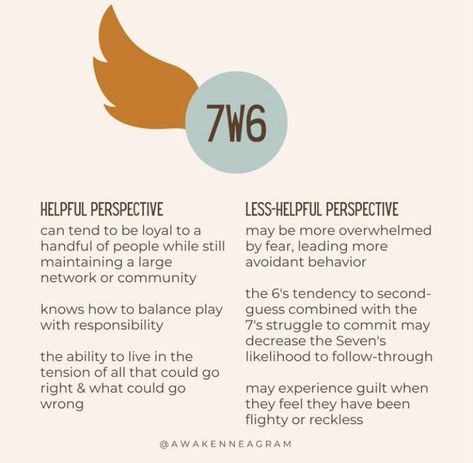 7w6 Enneagram, Enneagram 7w6, 7 Enneagram, Type 7 Enneagram, Self Care Bullet Journal, Enneagram Types, The Messenger, Personality Traits, Personality Types