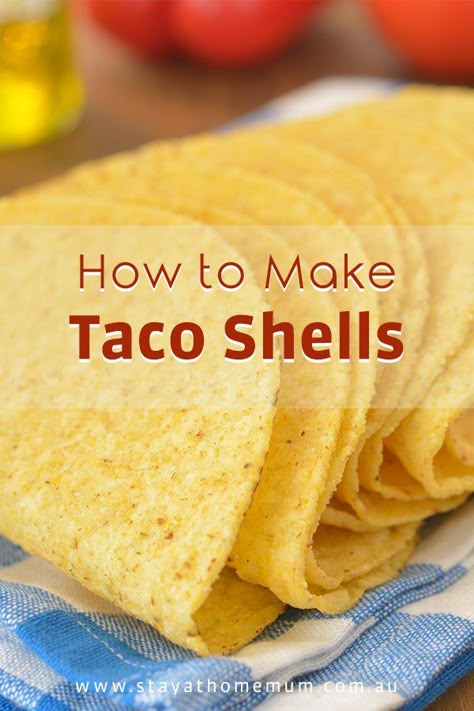 Mexican Taco Shells, Tacos Shells Homemade, Homemade Soft Taco Shells, Making Tacos Recipes, How To Make Taco Shells Homemade, Taco Shell Recipe Ideas, Homemade Hard Taco Shells, Tacos Bread Recipe, Taco Tortilla Recipe