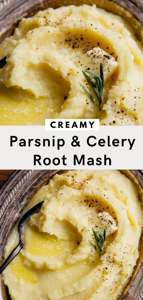 Parsnip Mash, Mashed Parsnips, Classic Mashed Potatoes, Parsnip Puree, Mash Recipe, Gold Potatoes, Celery Root, Making Mashed Potatoes, Yukon Gold Potatoes