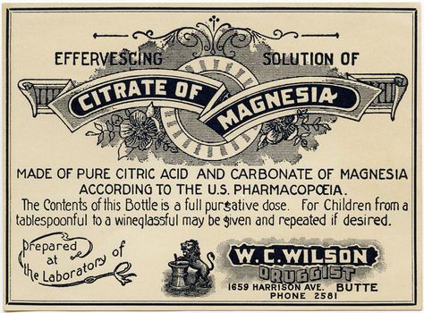 old poison label, citrate of magnesia, vintage pharmacy label, free vintage ephemera, antique medicine Apothecary Labels, Vintage Clip Art, Etiquette Vintage, Old Design, Vintage Medical, Medicine Bottles, Free Labels, Clip Art Vintage, Jar Labels