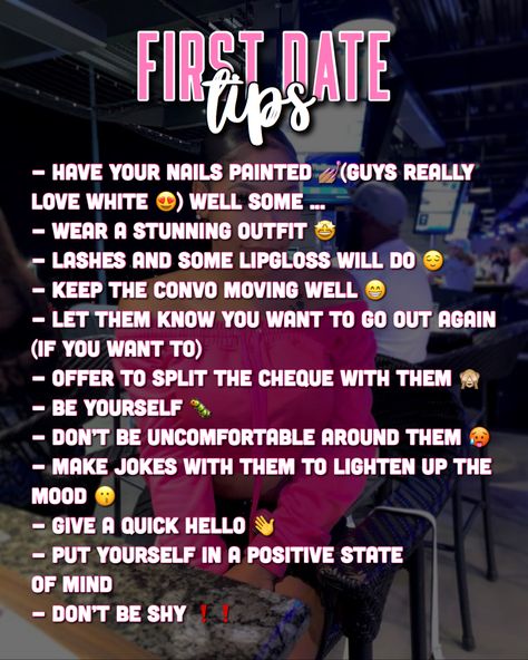 First Date Tips For Teens, First Date Ideas For Teens, First Date Tips, Teen Advice, Social Life Hacks, Crush Advice, Jobs For Teens, Beauty Tips For Glowing Skin, Cute Date Ideas