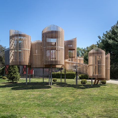 Cozy Landscape, Playgrounds Architecture, Temporary Architecture, Pavilion Architecture, Pavilion Design, Playground Design, Landscape Designs, Green Architecture, Architecture Design Concept