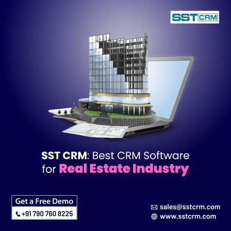 SST CRM is a Customized Real estate CRM software that helps real estate professionals manage leads, client inquiries, customer contacts, marketing campaigns, and after-sales services. It provides a complete picture of their sales activities, opportunity pipeline, and inventory, all of which are managed through a single, centralized platform. 💻 Get a Free Demo Now! 👩‍💻: www.sstcrm.com 📞: +𝟗𝟏 𝟕𝟗𝟎 𝟕𝟔𝟎 𝟖𝟐𝟐𝟓 📩: sales@sstcrm.com #CRM #CRMsystem #crmsoftware #CRMForRealEstate Crm System, Crm Software, Dark Mode, Real Estate Professionals, Marketing Campaigns, Video Editing, Software, Real Estate, Social Media