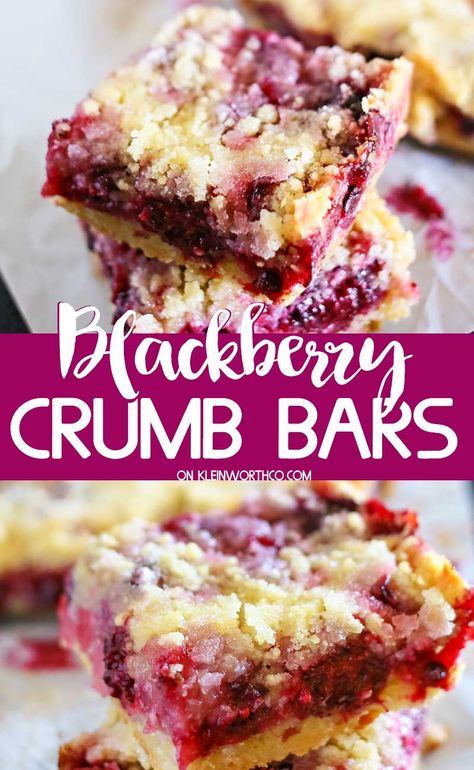 Blackberry Filling, Appetizing Food, Blackberry Dessert, Simple Desserts, Dinner Then Dessert, Crumb Bars, Blackberry Recipes, Dessert Breakfast, Summer Breakfast