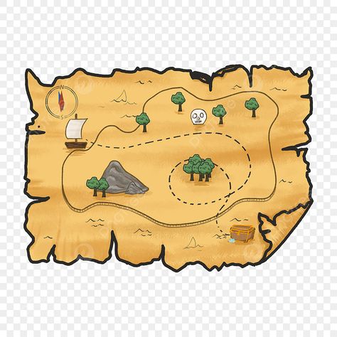 Maps Png, Map Clipart, Gold Treasure, Adventure Island, Adventure Map, Treasure Map, Islands Of Adventure, Treasure Maps, Clipart Images