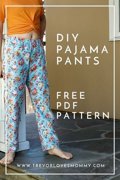 Pajama Pants Pattern Free, Pajama Pants Pattern, Pants Pattern Free, Pajama Pattern, Sewing Pants, Pants Sewing, Free Pdf Sewing Patterns, Sew Ins, Pants Sewing Pattern