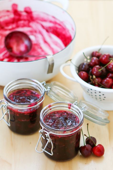 Bing Cherry Jam Bacon Chutney, Recipes With Cherries, Tart Cherry Recipes, Kept Recipes, Tea Pairings, Cherry Chutney, Tea Time Magazine, Cherry Jam Recipes, Making Jelly