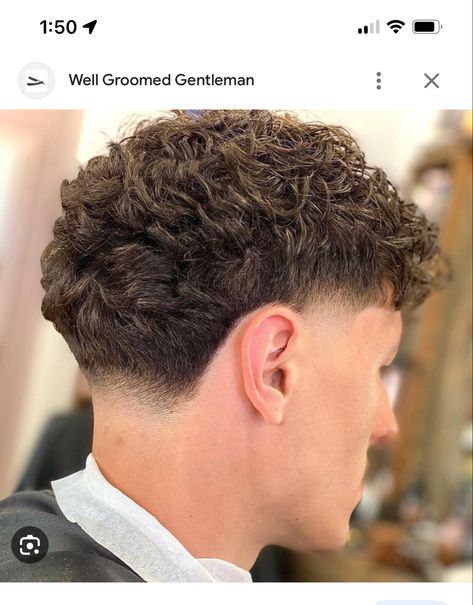 Best Fades For Curly Hair Men, Curls With Taper Fade, Tapper Fade Men Curly Long Hair, Curly Top Taper Fade, High Tapper Hair Men, Low Mid Fade Curly Hair, Mid Taper Wavy Hair, Fohawk Haircut Fade Curly, Short Curly Taper Fade