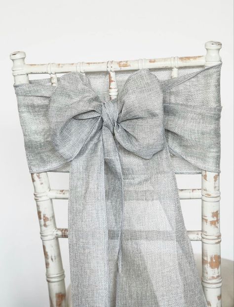 Grey Lilac, Chair Bows, Wedding Chair Decorations, Chair Sash, Wedding Chair, Buy Linen, Chair Sashes, Linen Chair, Decor Essentials