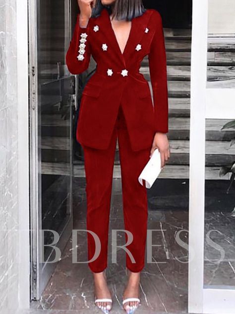 Blazer Fashion Button Full Length Women's Suit Fall Streetwear Women, Women Coat Suit, Elegant Work Wear, Graduation Suit, Female Blazer, Womens Blazer Coat, Casual Winter Fashion, Trendy Office Outfits, Black And Gold Dress