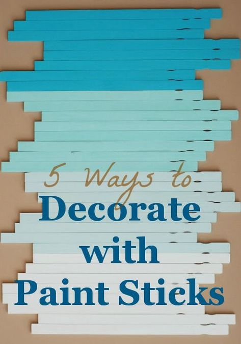 Paint Stick Pinterest Pic Paint Stick Projects, Herringbone Dresser, Paint Stir Stick Crafts, Stick Chandelier, Paint Sticks Projects, Painted Sticks Diy, Paint Stick Crafts Diy Projects, God Bless America Sign, Free Craft Supplies