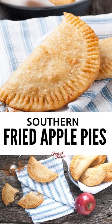 Canned Biscuit, Apple Pie Recipe Homemade, Fried Apple, Fried Apple Pies, Powdered Sugar Glaze, Hand Pie Recipes, Apple Hand Pies, Fried Pies, Apple Recipes Easy