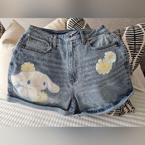 New Without Tags Never Worn Size 1 Super Cute Cute Bottoms Pants, Cute Sanrio Clothes, Kidcore Shorts, Cinnamoroll Clothes, Sanrio Aesthetic Outfits, Cinnamoroll Merch, Clothes Sanrio, Japanese Shorts, Coquette Shorts