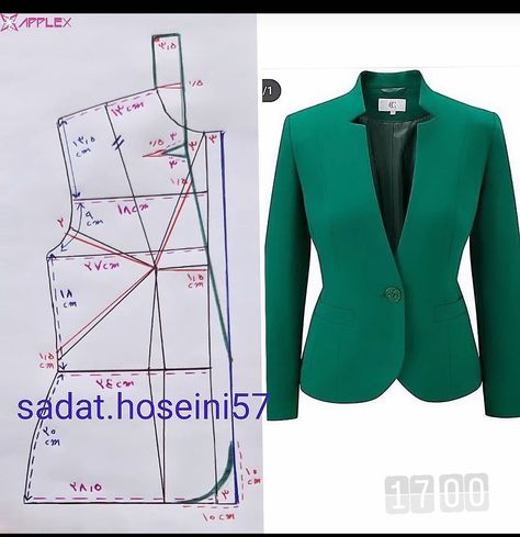 ကုတ်အကျီ Pattern, Pencil Skirt Outfits Casual, Clothing Pattern Design, Easy Dress Sewing Patterns, Girls Clothes Patterns, Modest Casual Outfits, Blazer Pattern, Dress Sewing Tutorials, Coat Pattern Sewing