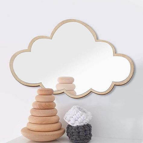 Amazon.com: BORDSTRACT Irregular Aesthetic Vanity Mirror, Cute Acrylic Decorative Mirror, Children Room Wall Decor for Home Living Room (Clouds) : Home & Kitchen Acrylic Mirror Sheet, Cloud Mirror, Baby Mirror, Childrens Playroom, Kids Room Wall Decor, Mirror Wall Stickers, Wooden Mirror, Children Room, Decorative Mirror