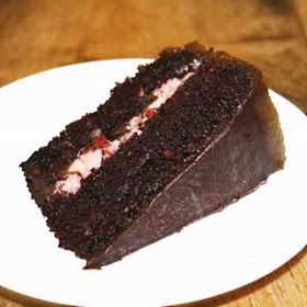 Flourtrader: Cherry Ripe Cake Cherry Ripe Cake, Mud Cake Recipes, Cherry Cordial, Cherry Brandy, Glace Cherries, Buttercream Filling, Chocolate Covered Cherries, Mud Cake, Cherry Cake