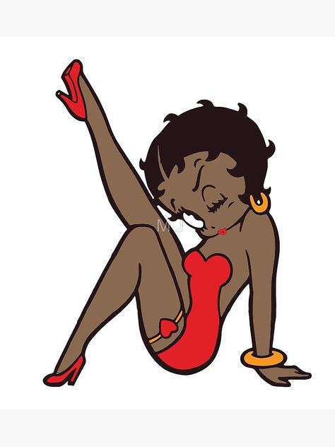 Betty Boop Profile Picture, Betty Boop Aesthetic, Original Betty Boop, Tattoo Reference, Black Betty Boop, Street Fighter Art, Betty Boop Art, Betty Boop Cartoon, Black Betty