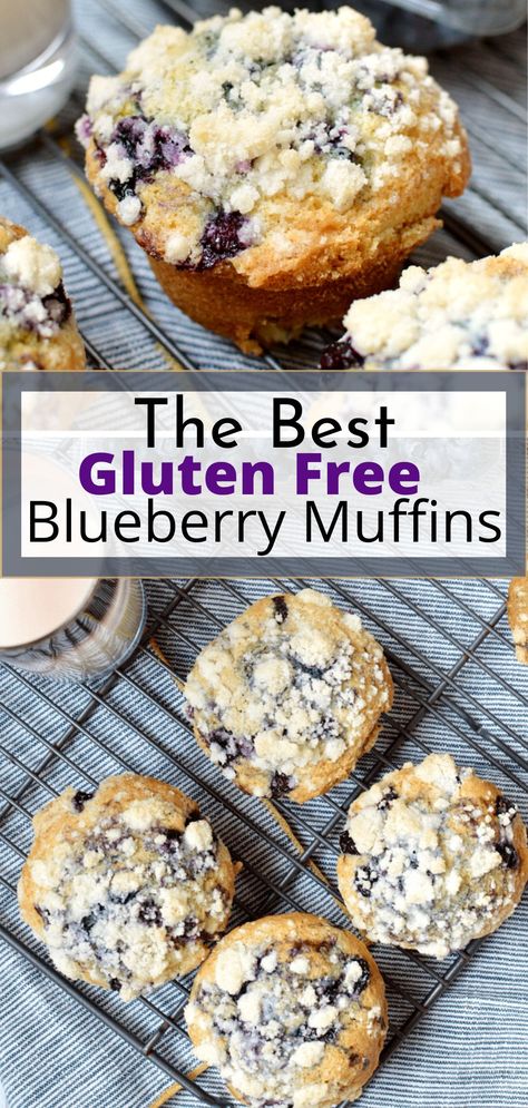 Gluten Free Blueberry Muffins, Blueberry Muffin Recipe, Muffin Tops, Best Gluten Free, Low Carb Dessert, Gluten Free Sweet, Homemade Gluten Free, Blueberry Muffin, Gluten Free Recipes For Dinner