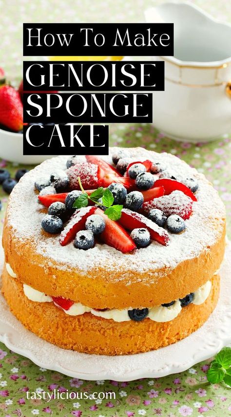 Polish Sponge Cake, Whisked Sponge Cake Recipe, Walnut Sponge Cake, The Best Sponge Cake Recipe, Jiggle Cake Recipe, Italian Sponge Cake Recipe, Genoise Sponge Cake Recipe Mary Berry, English Sponge Cake Recipe, Jaconde Sponge Cake