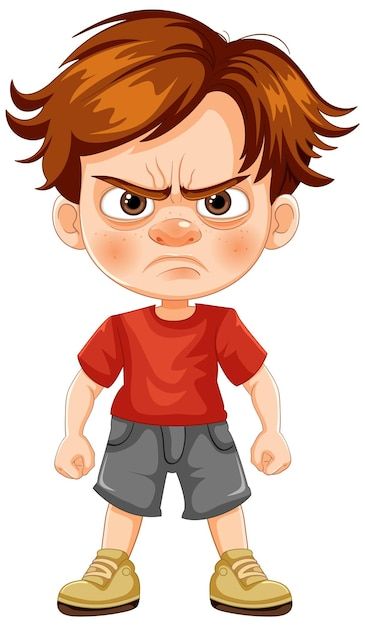 Angry Boy, Angry Images, Angry Cartoon, Boy Cartoon Characters, Angry Child, Hair Clipart, Boy Printable, Logo Psd, Boy Character