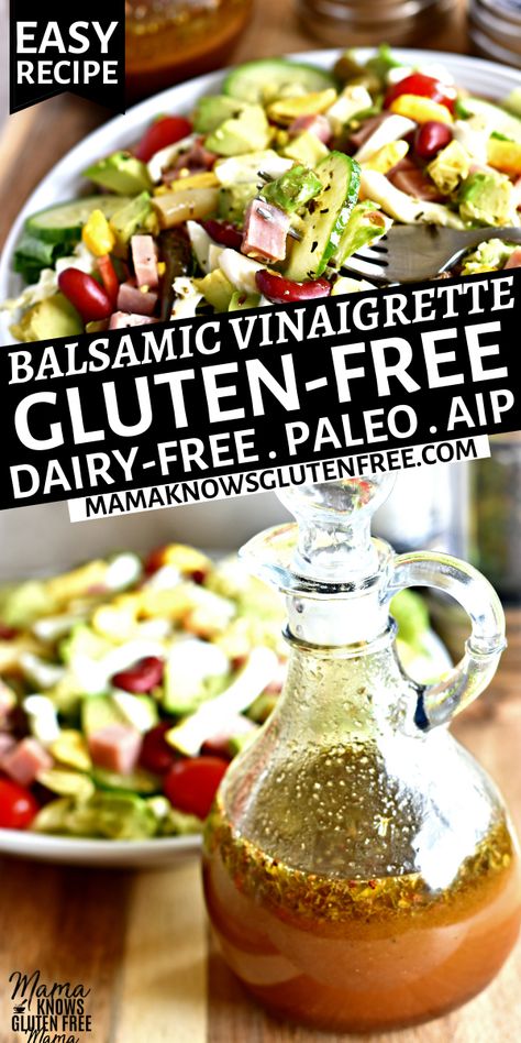 Best Paleo Salad Dressing, Whole Food Salad Dressing, Paleo Vinaigrette Dressing Recipe, Gf Df Salad Dressing, Aip Vinegarette Dressing, Gluten And Dairy Free Salad Dressings, Non Dairy Salad Dressings, Autoimmune Protocol Diet Salad Dressing, Aip Balsamic Vinaigrette