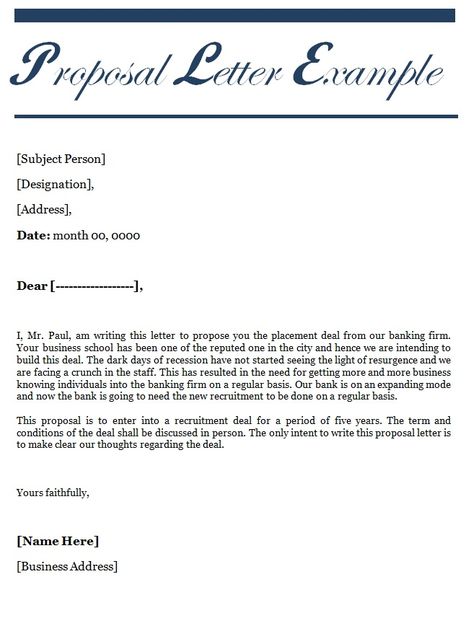 Proposal Letter Template | Free Word Templates Employment Letter Sample, Sample Proposal Letter, The Business Proposal, Grant Proposal Writing, Business Proposal Letter, Event Proposal Template, Business Letter Format, Event Proposal, Proposal Letter