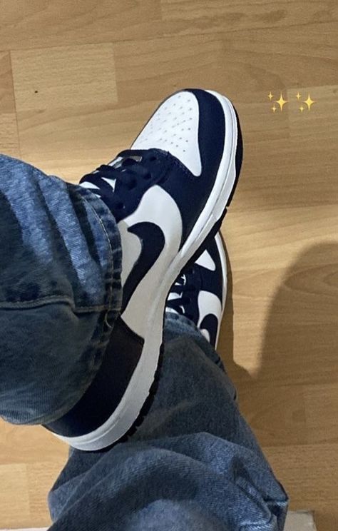 Shoe Inspo 2024, Shoes Inspo 2024, Low Nike Blazers, Navy Dunks, Shoe Inspo Sneakers, Nikes Outfit, Nike Shoes Dunk Low, Dunks Jordan, Vans Shoes Fashion