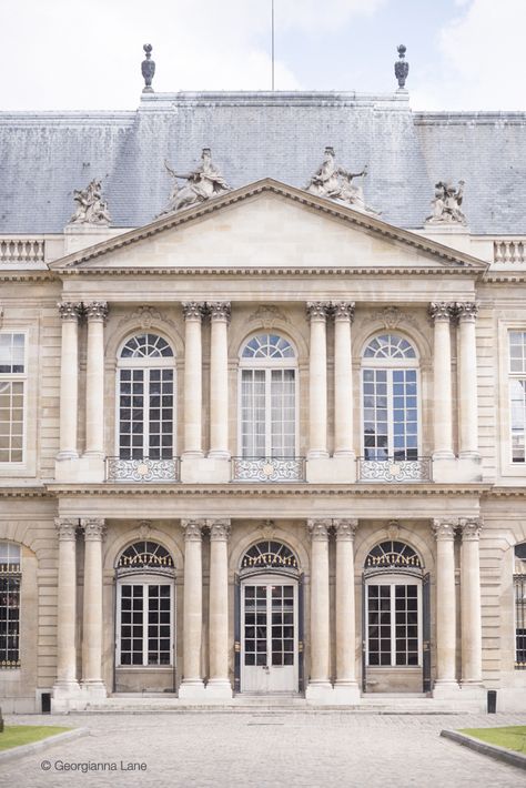 Hotel Soubise Paris Europe Buildings, Paris Buildings, Fairytale Aesthetic, French Architecture, Living In Paris, Gold And Blue, A Paris, Classical Architecture, Rococo Style