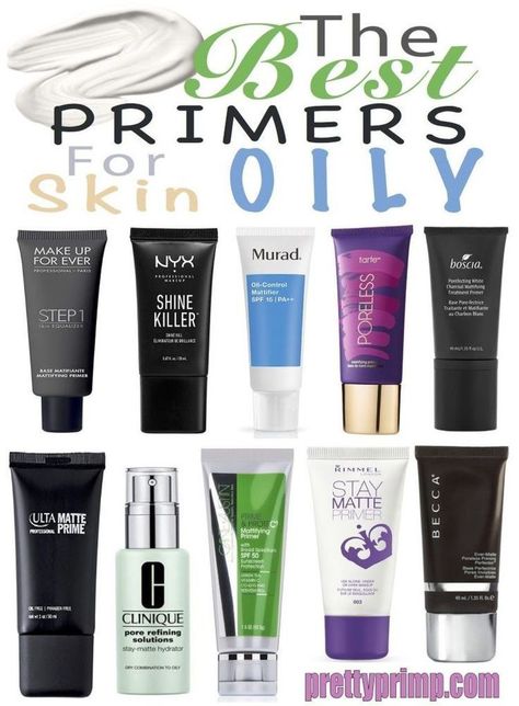 Primers For Oily Skin, Best Primer For Oily Skin, Best Primers, Matte Make Up, Primer For Oily Skin, The Best Foundation, Best Primer, Diy Kosmetik, Oily Skin Care