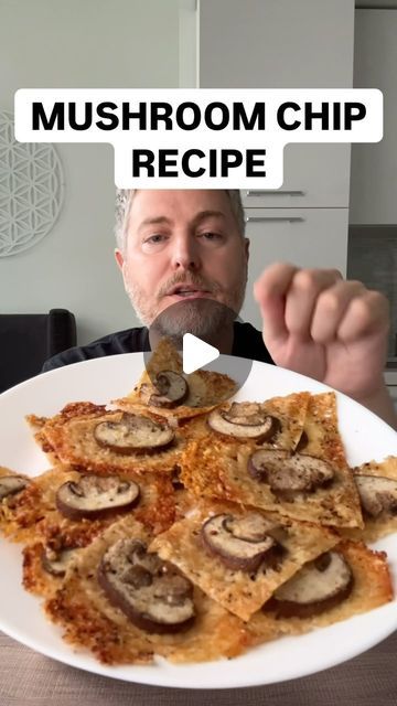 Justin Richard on Instagram: "Delicious mushroom chip recipe That’s easy on your blood sugar. #glucose #bloodsugar #insulinresistant1 #mushrooms #keto" Mushroom Snack Recipes, Mushroom Chips Baked, Mushroom Snacks, Mushroom Chips, Parmesan Mushroom Chips, Keto Shitake Mushroom Recipes, Italian Baked Mushrooms Keto, Garlic Butter Roasted Mushrooms Keto, Healthy Chips Recipe