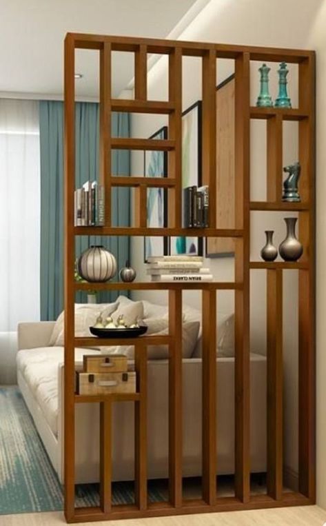 Modern Partition, Modern Partition Walls, Room Partition Wall, Wall Partition Design, Living Room Divider, Separating Rooms, Aesthetic Living Room, Living Room Partition, Living Room Partition Design