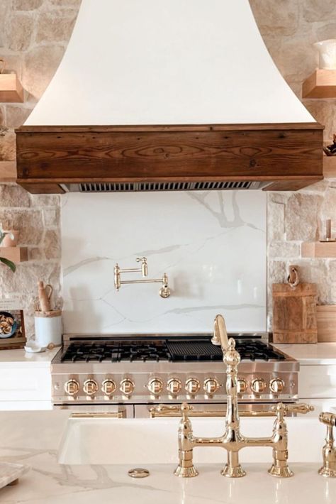 The ZLINE Autograph Edition Collection allows you to choose the perfect accent hardware that matches your aesthetic!💫

📸 via Instagram: @ themassonco @ zlinekitchen

Tap to explore ZLINE Autograph Edition Ranges!

#chickitchen #luxurykitchen #brickbacksplash #kitchendesign Zline Appliances In Kitchen, 48 Inch Range, Modern French Cottage, Electric Ovens, Zline Autograph Edition, Range Wall, Kitchen Suite, Slide In Range, Brick Backsplash