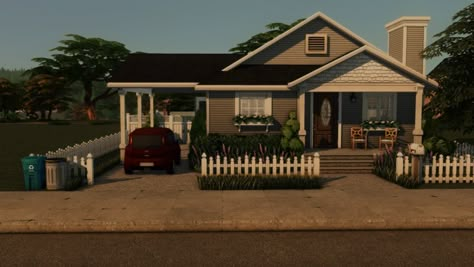 Hey everyone! I've been really inspired lately by the nostalgic aesthetic pioneered by @awingedllama and I wanted to create a small family home that is set in the early 2000s. It includes three... Sims 4 Nostalgia Living, Sims 4 1950s House, Run Down Sims House, Sims 4 Two Story House, Ts4 Suburban House, Sims 4 90s House, Sims 4 Cc Base Game House, Ts4 Cc Lots House, Sims 2t4 Conversion