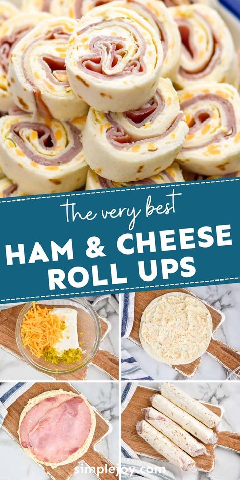 Ham And Cheese Roll Ups, Cheese Roll Ups, Cheese Rolls, Cheese Roll, Pinwheel Recipes, Lake Food Ideas Summer, Food Ideas Summer, Best Appetizer Recipes, Appetizers Easy Finger Food