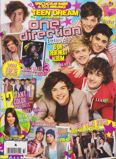 Teen Dream September 2012 Pastel, 2000s Teen Magazine, One Direction Magazine, Jenna Rink, 00s Party, Candy Magazine, Teen Magazines, Nostalgia 2000s, Issue Magazine