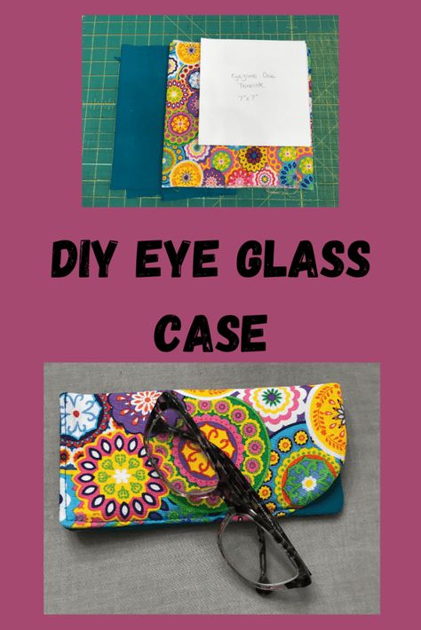 Diy Eye Glasses, Diy Glasses Case, Sunglass Case Pattern, Sew Eyeglass Cases, Eyeglass Cases Tutorial, Eyeglass Cases Pattern, Running Through My Head, Fabric Eyeglass Cases, Zipper Sewing