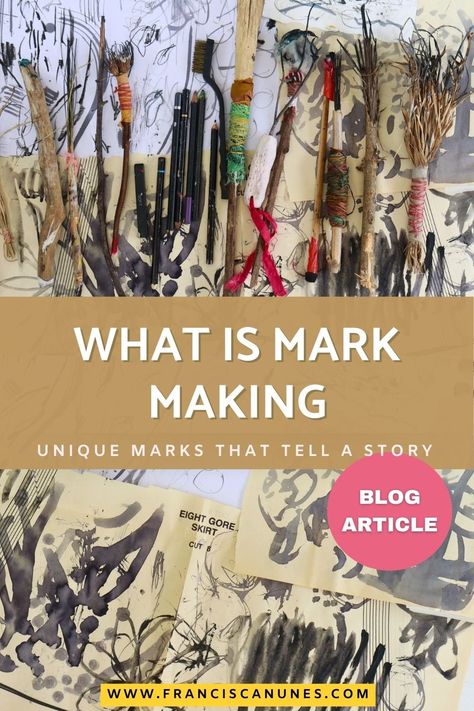 What is mark-making and how is it important to your artwork — FRANCISCA NUNES Mixed Media Nature Artist Mark Making Techniques Ideas, Charcoal Mark Making, Mark Making Tools Ideas, Mark Making Ideas, Mark Making Techniques, Journal Tools, Mixed Media Nature, Painting Journal, Collage Fodder