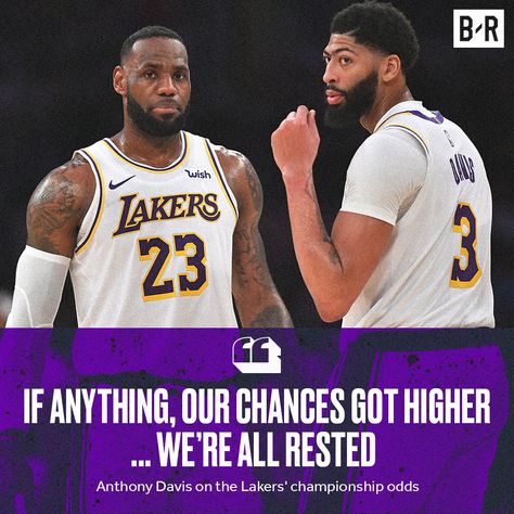 AD: Our Title Chances Are 'Higher' | Bleacher Report Sports Quote, Instagram Campaign, Instagram Campaigns, Bleacher Report, Reaction Memes, Anthony Davis, Sports Quotes, Graphic Design Lessons, Bleachers